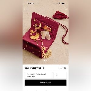 NWT Sezane mini jewelry wrap! Perfect for travel